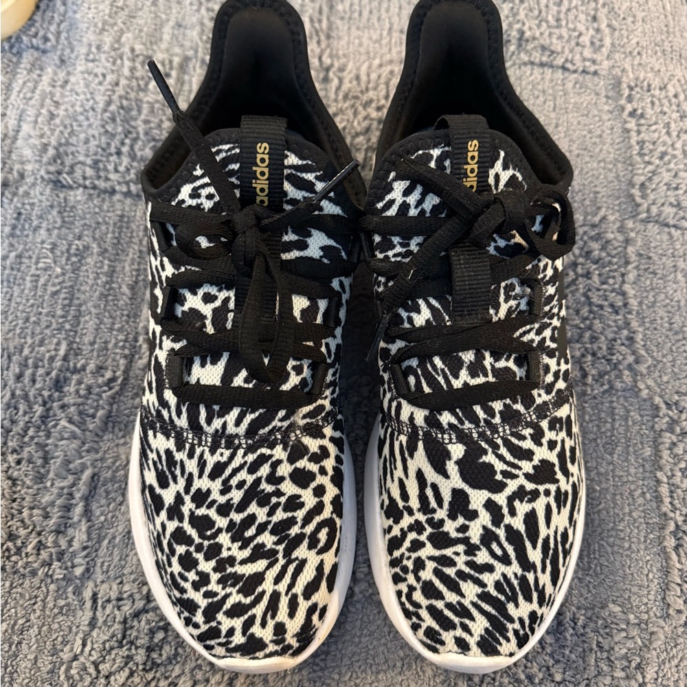 Adidas Black and White Patterned Sneakers